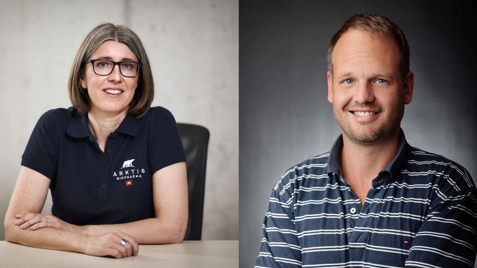 Julia Gruber links, Rene Frantzen rechts