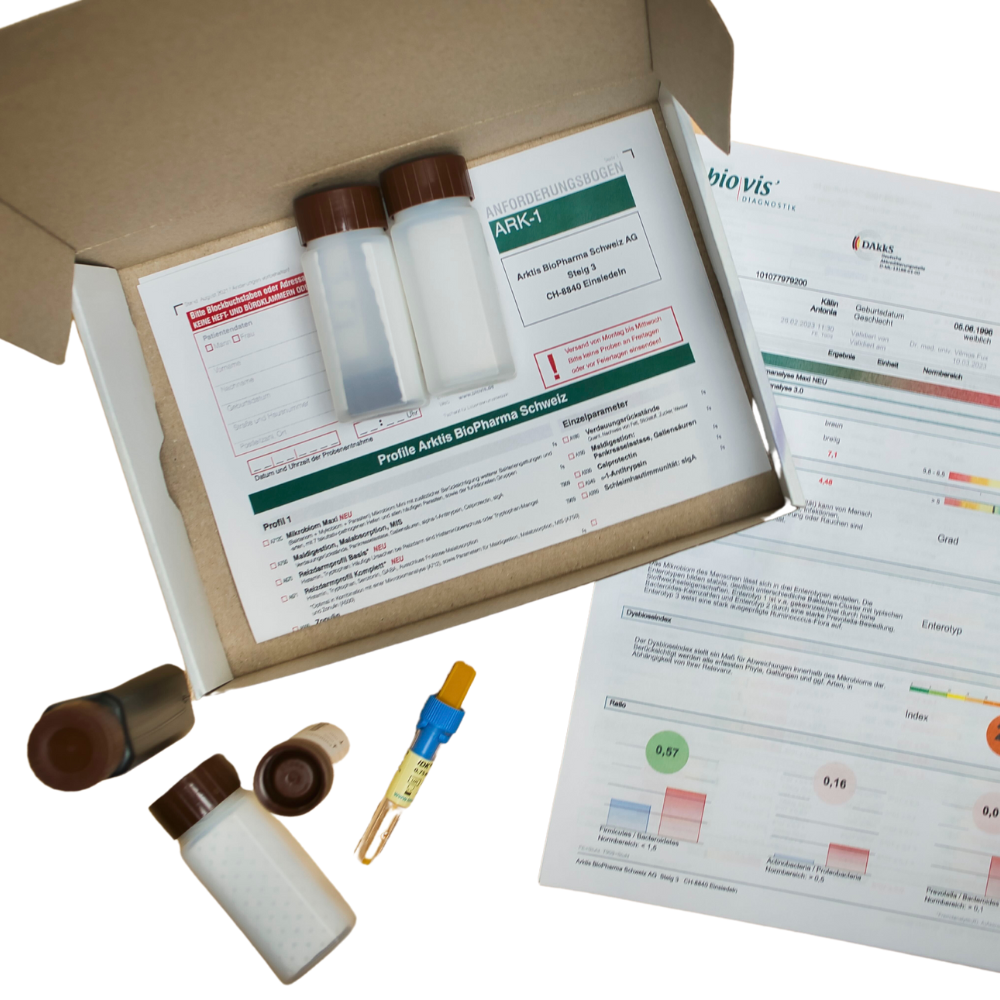 Mikrobiomanalyse mit Audio-Besprechung