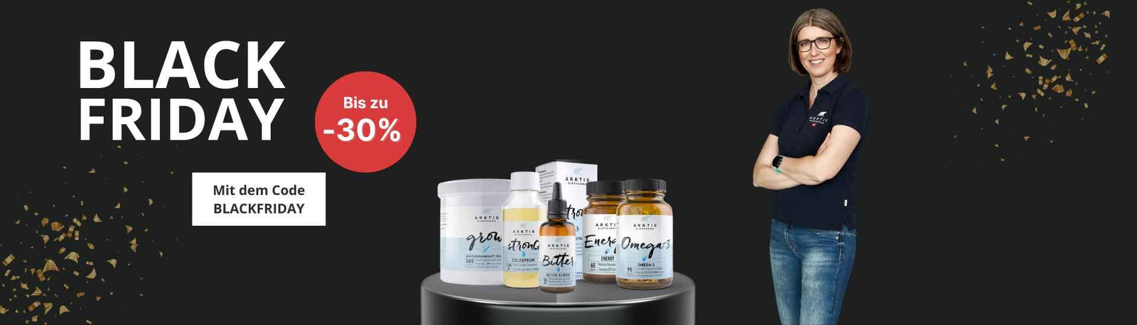 Julia Gruber mit den im Podcast besprochenen Black Friday Angeboten