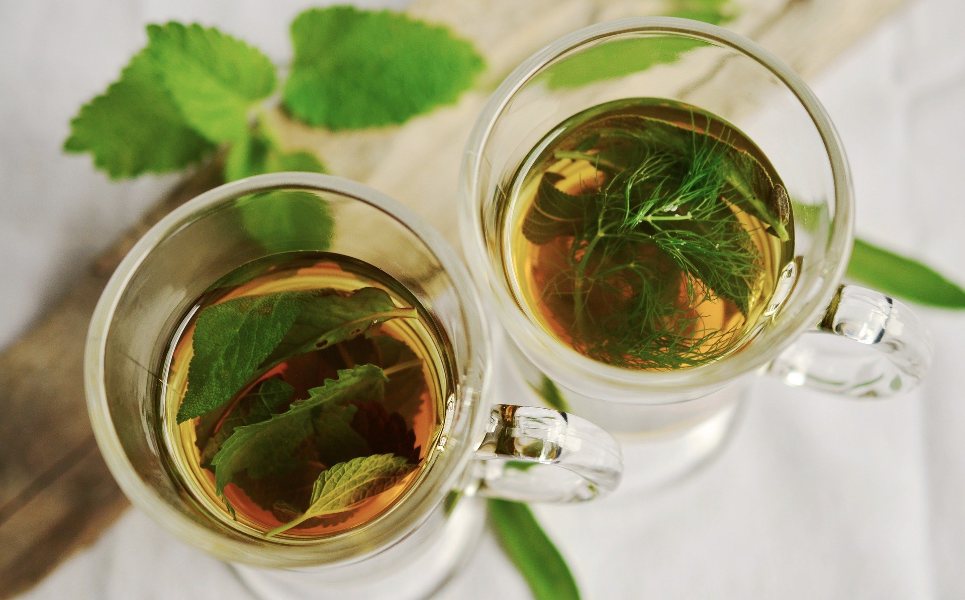 Viel grünen Tee mit frischer Minze trinken hilft gegen den Weihnachtskilo-Frust.