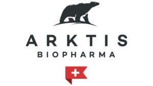 Arktis Biopharma Logo mit Eisbär und schweizer Fahne